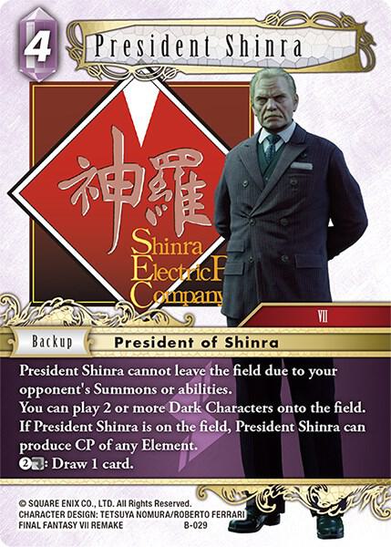 President Shinra - Boss Deck: Final Fantasy VII - Final Fantasy