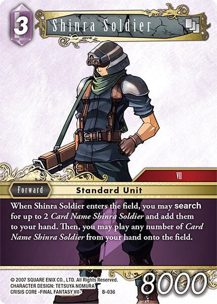 Shinra Soldier (Boss Deck: Final Fantasy VII) — Final Fantasy TCG card