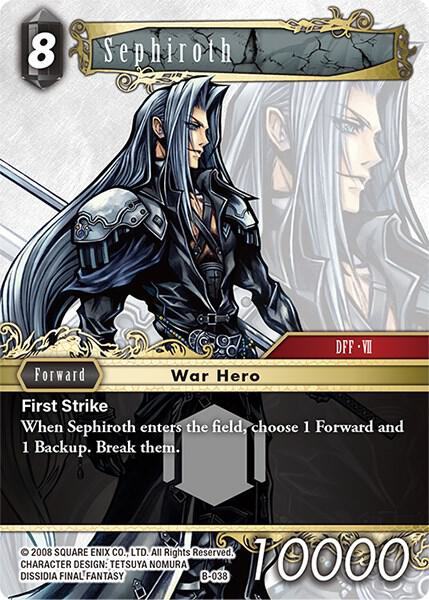 Sephiroth (B-038) - Boss Deck: Final Fantasy VII - Final Fantasy