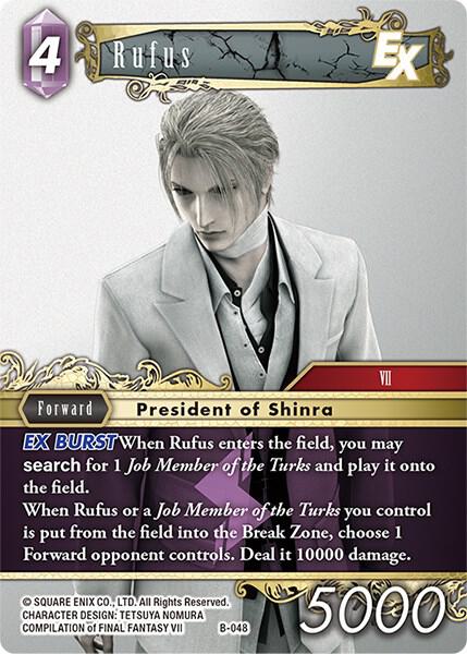 Rufus EX (Boss Deck: Final Fantasy VII) — Final Fantasy TCG card