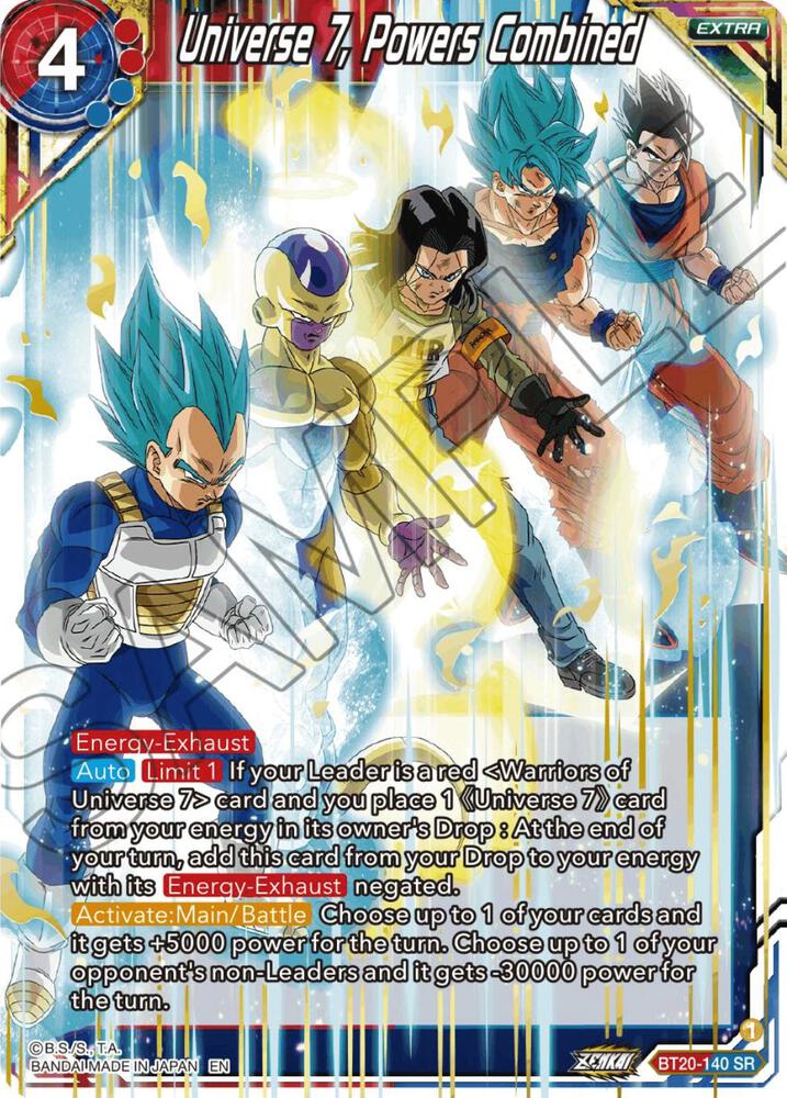 ドラゴンボールZ カード 7 フルパワー Universe 7, Powers Combined - Power Absorbed - Dragon Ball Super