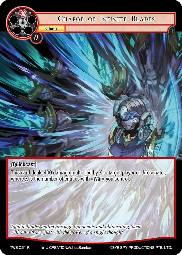 Charge of Infinite Blades