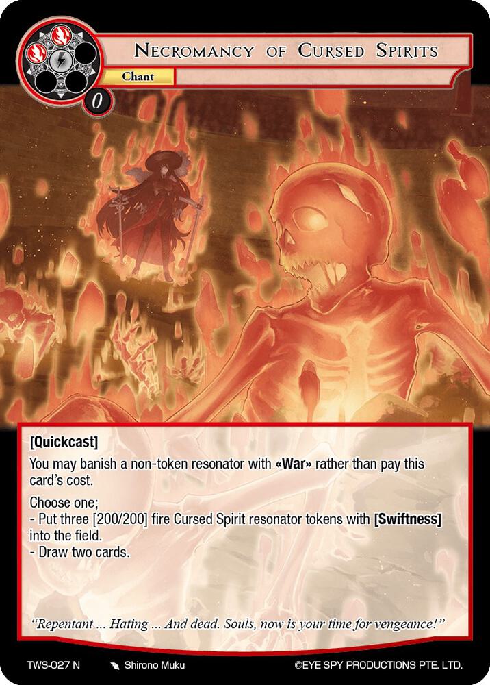 Necromancy of Cursed Spirits