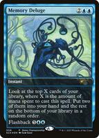 mtg 記憶の氾濫 プロモ foil ４枚セット ストアチャンピオンシップ Memory Deluge - Game Day & Store Championship Promos - Magic