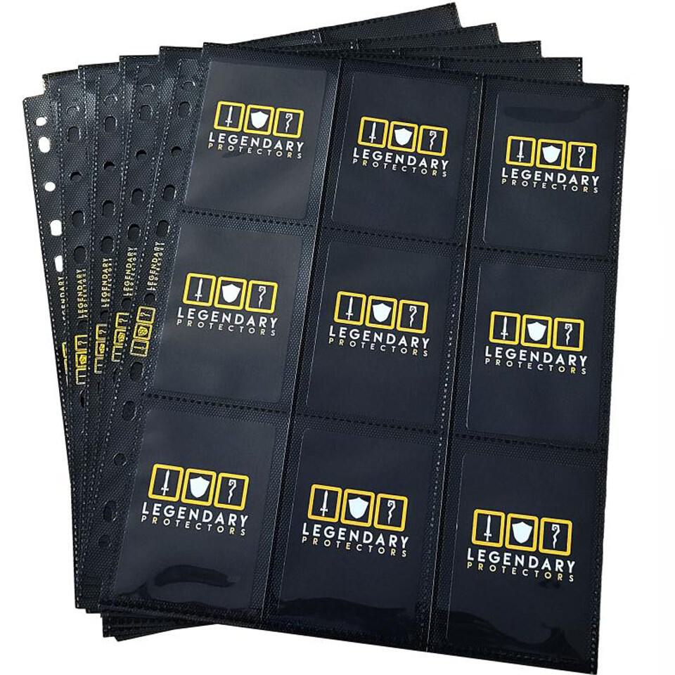 Legendary Protectors 18-Pocket Side-Loading Card Protector Pages (50ct ...