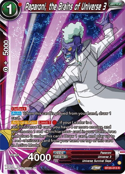 Paparoni, the Brains of Universe 3