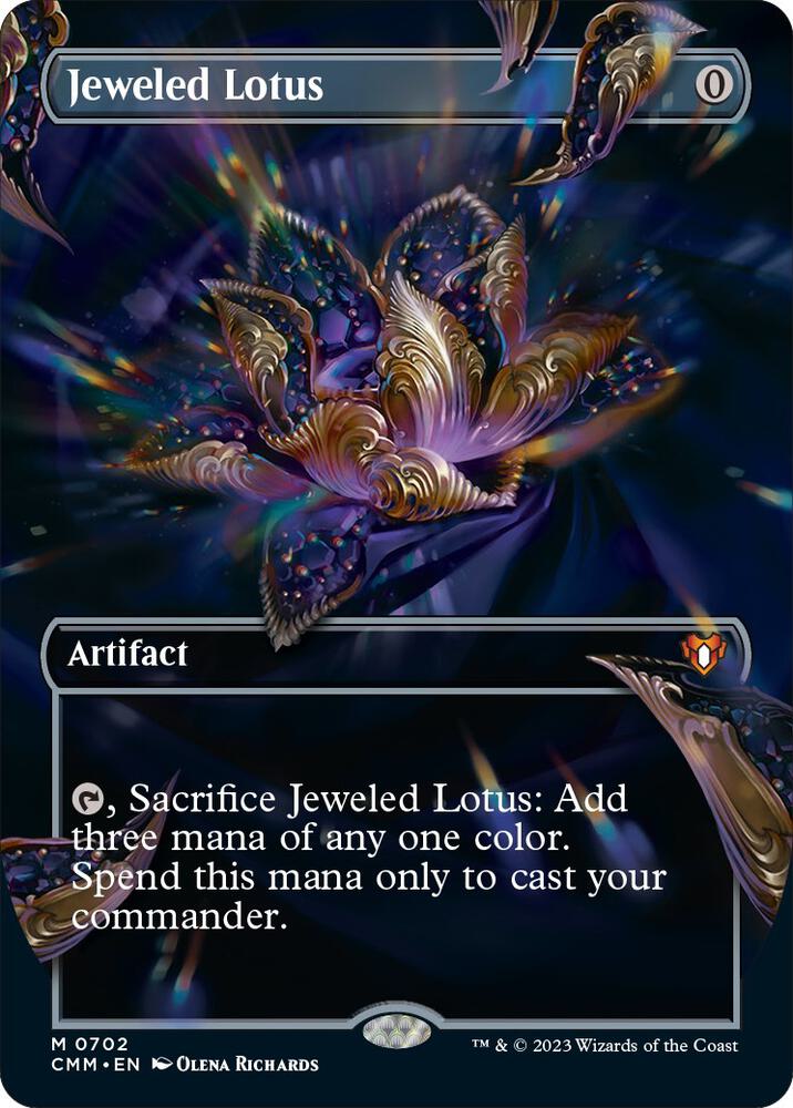 Jeweled Lotus (Borderless) - Commander Masters - Magic: The