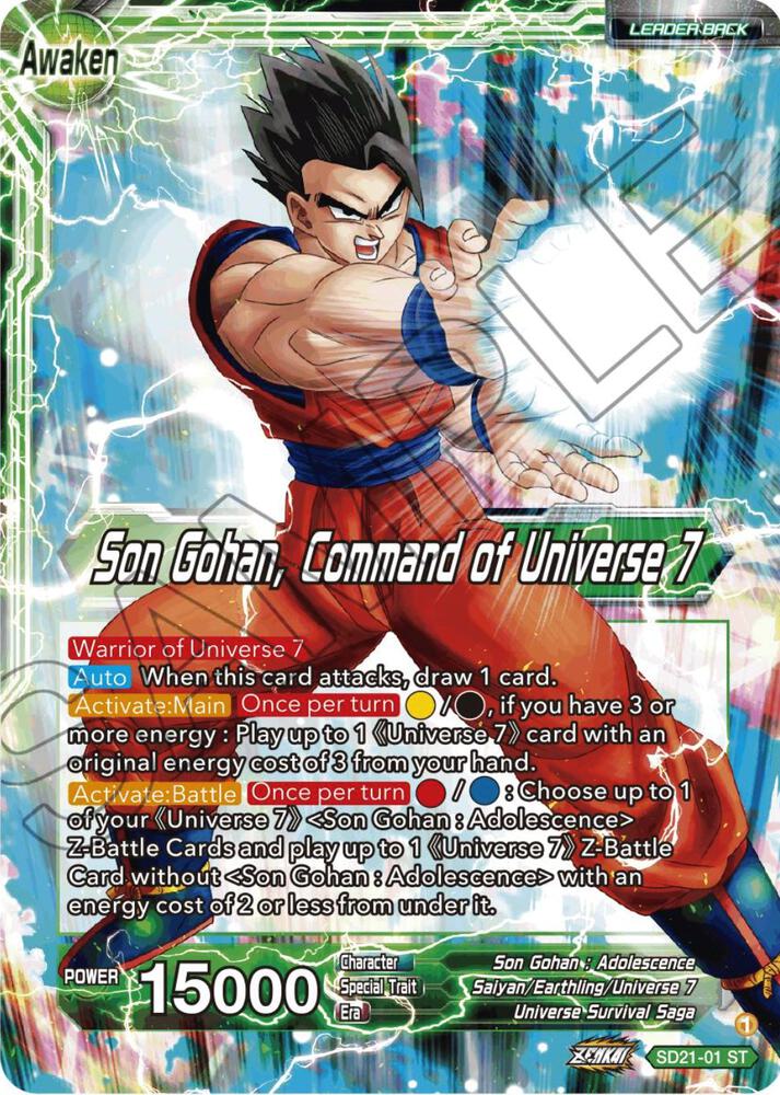 Son Gohan // Son Gohan, Command of Universe 7 - Power Absorbed