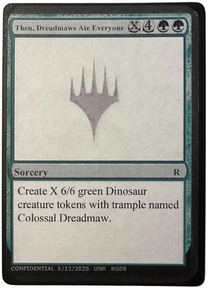 Then, Dreadmaws Ate Everyone - Un-Known Event Playtest Cards