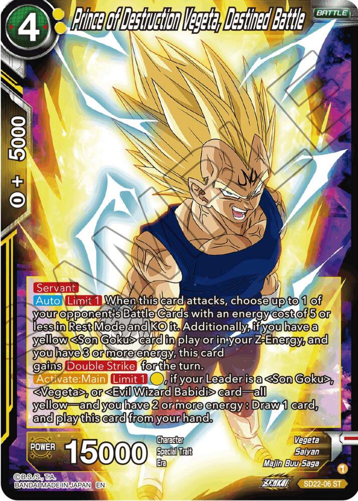 Prince of Destruction Vegeta, Destined Battle - Power Absorbed