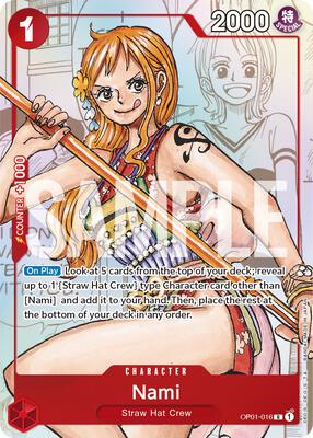 Nami - OP01-016 (Alternate Art) - One Piece Promotion Cards