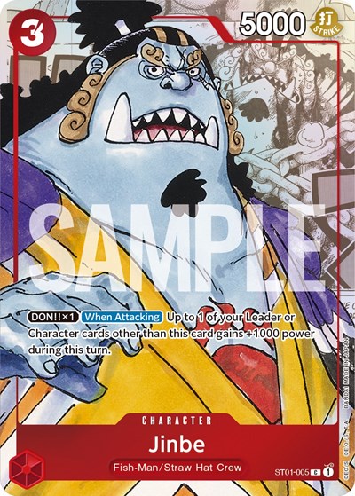 Jinbe - ST01-005 (Alternate Art) One Piece Promotion Cards card price