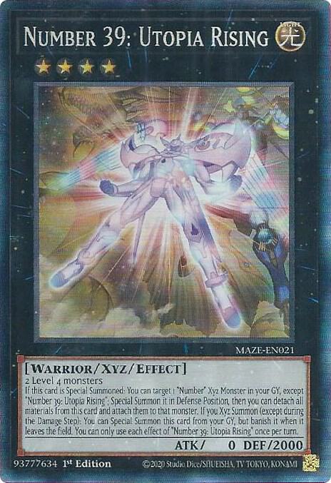 遊戯王 あまり Number 39: Utopia Rising (CR) - Maze of Memories - YuGiOh