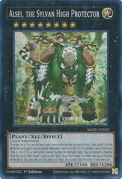 Alsei, the Sylvan High Protector (MAZE-EN052) - Maze of Memories 1st Edition Near Mint 1st Edition Alsei, the Sylvan High Protector (MAZE-EN052) - Maze of Memories 1st Edition Near Mint 1st Edition