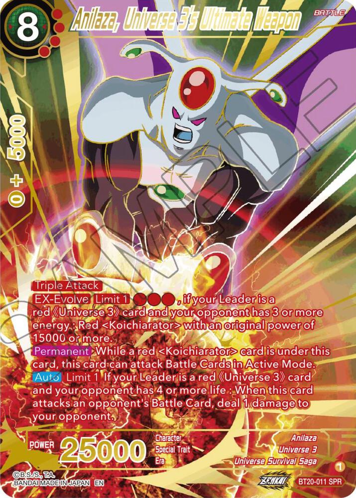 Anilaza, Universe 3's Ultimate Weapon (SPR) - Power Absorbed