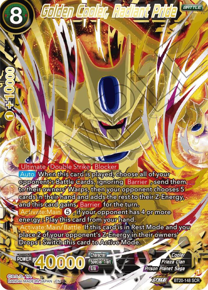Golden Cooler, Radiant Pride (Alternate Art) - Power Absorbed