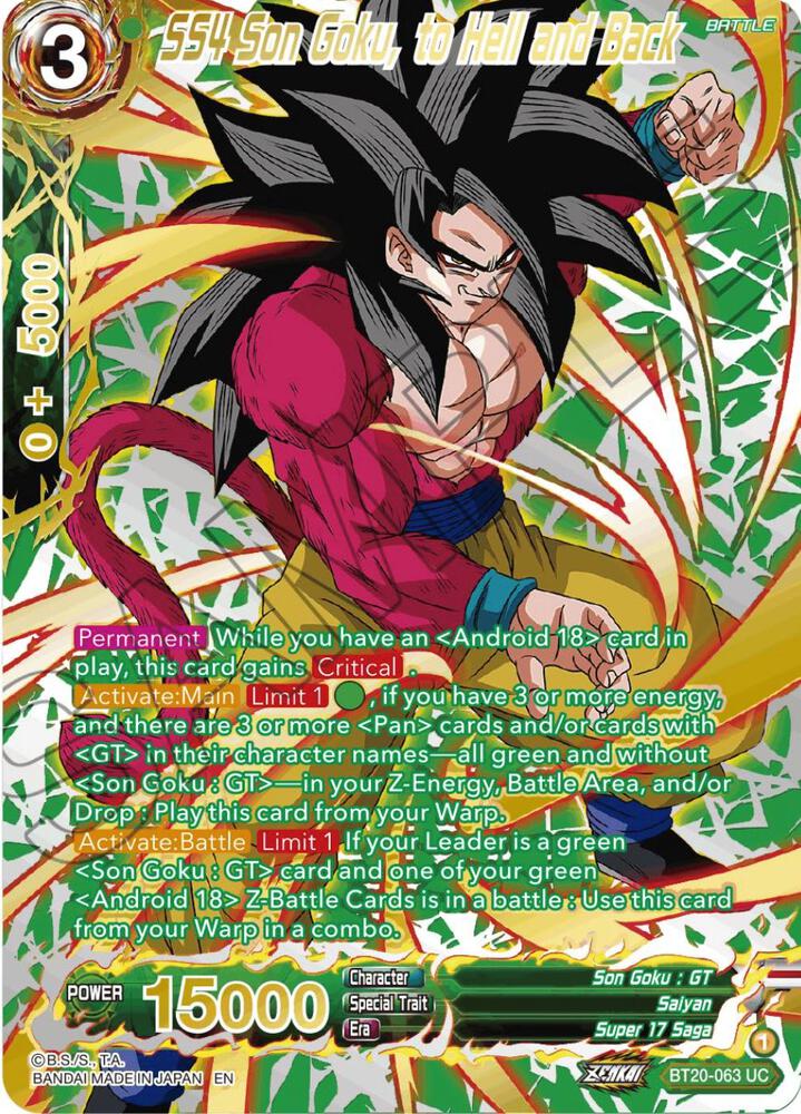 SS4 Son Goku, to Hell and Back (Gold-Stamped) - Power Absorbed
