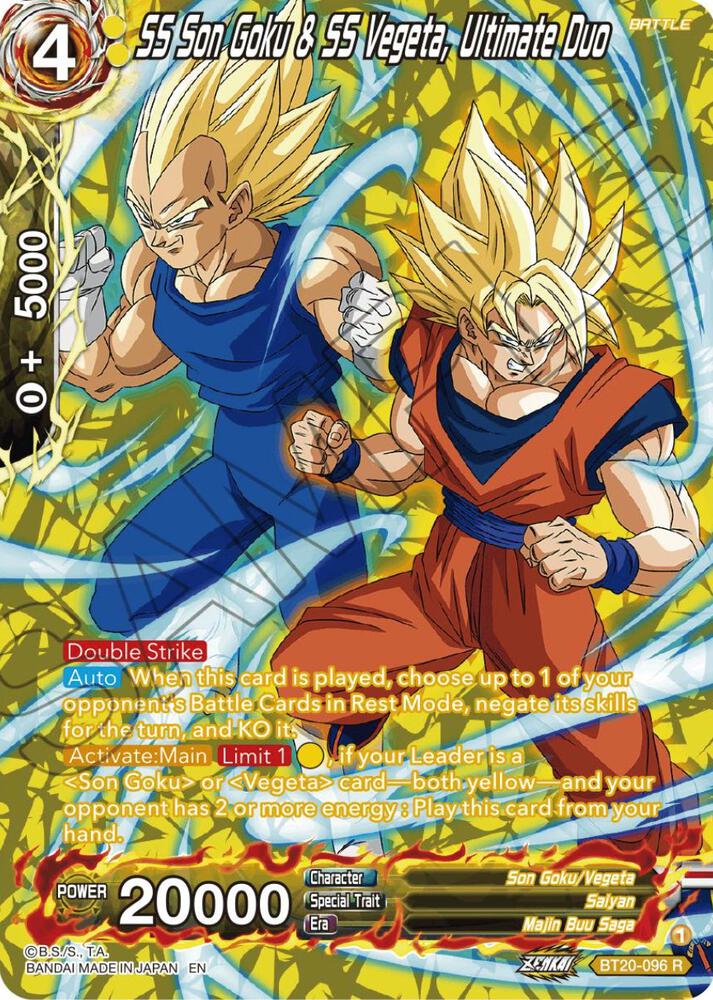 SS Son Goku & SS Vegeta, Ultimate Duo (Silver Foil) - Power