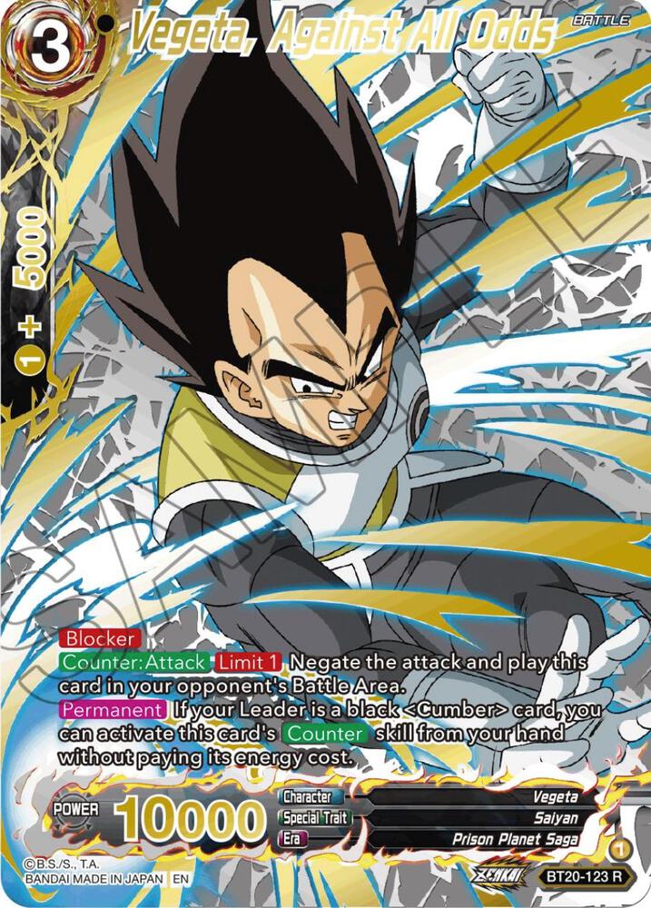 Vegeta, Against All Odds (Gold-Stamped) - Power Absorbed - Dragon