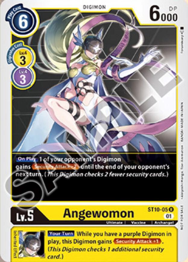 Angewomon Tamer Goods Set Angewomon and LadyDevimon digimon card