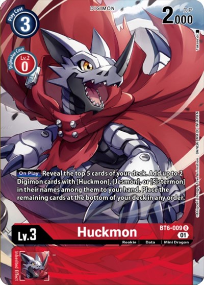 Huckmon (Digimon Royal Knights Card Set) Double Diamond card price