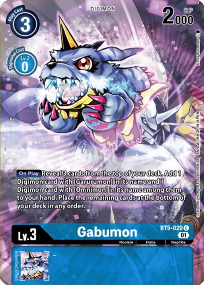 Gabumon (Digimon Royal Knights Card Set) Battle of Omni card price