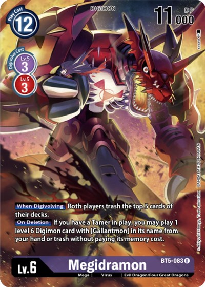 Megidramon (Digimon Card Game Deck Box Set) Battle of Omni card price