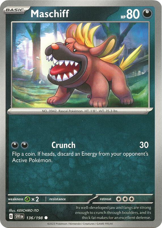 Maschiff 136/198 from SV01: Scarlet & Violet Base Set
