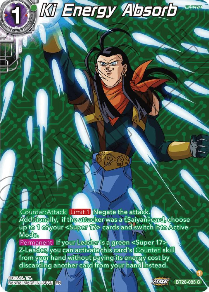Ki Energy Absorb (Silver Foil) #BT20-083 — Power Absorbed