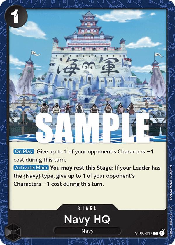 Navy HQ onepiece card