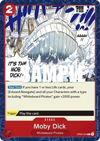Moby Dick - Paramount War - One Piece card