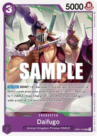 Daifugo - Paramount War - One Piece card