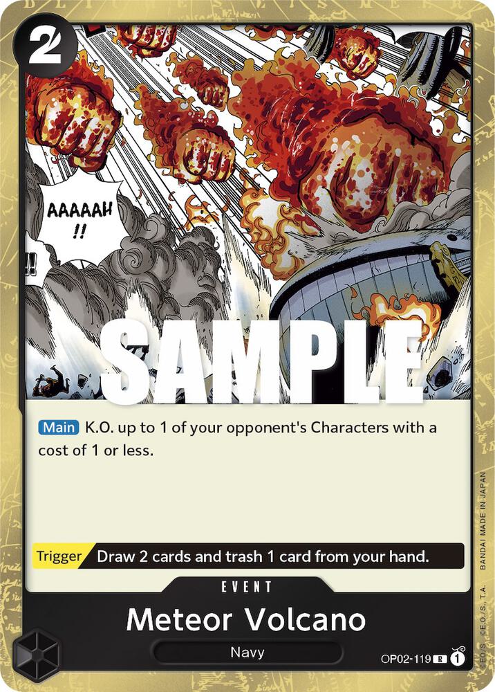 Meteor Volcano onepiece card