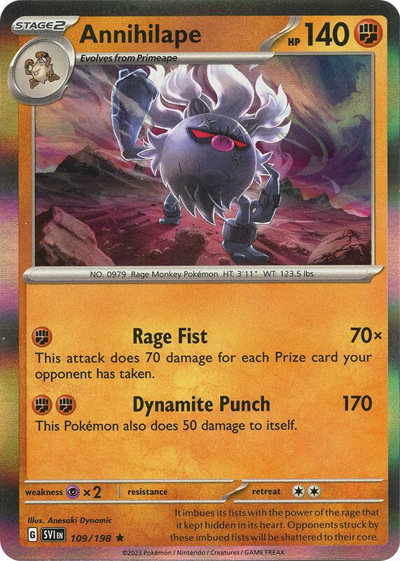 Annihilape 109/198 from SV01: Scarlet & Violet Base Set