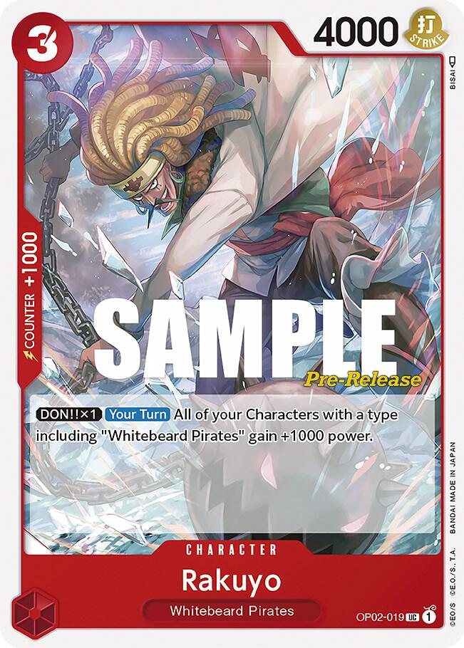Rakuyo - Paramount War Pre-Release Cards - One Piece Card Game