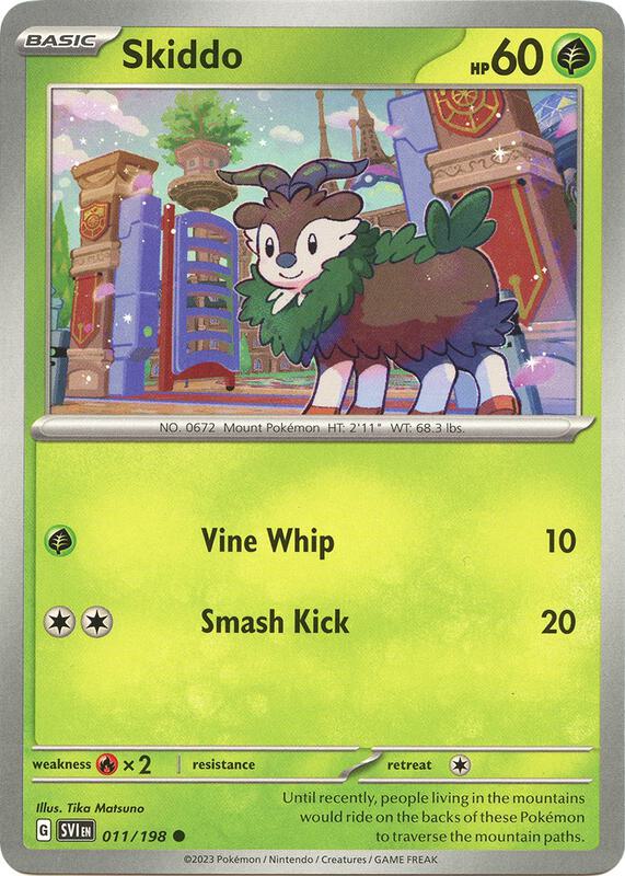 Skiddo 011/198 from SV01: Scarlet & Violet Base Set