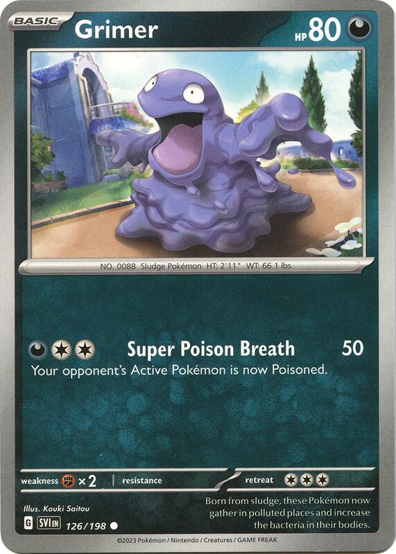 Grimer 126/198 from SV01: Scarlet & Violet Base Set