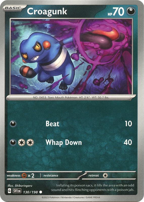 Croagunk 130/198 from SV01: Scarlet & Violet Base Set
