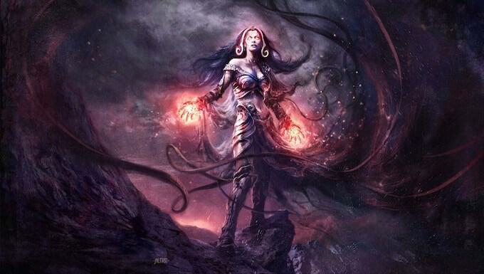 リリアナ・ヴェス　プレイマット　Aleksi Briclot Aleksi Briclot Planeswalker Playmat for Magic: The Gathering