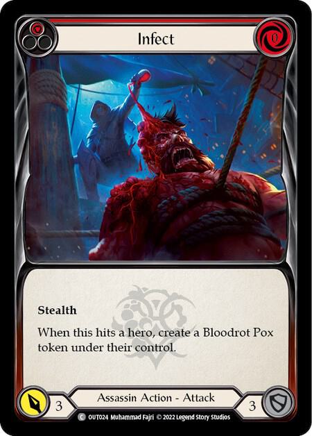 Infect (Red) - Outsiders - Flesh and Blood TCG - TCGplayer.com