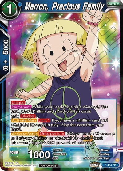 Marron, Precious Family (Zenkai Series Tournament Pack Vol.3)