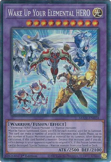 Wake Up Your Elemental HERO (CR) - Maze of Memories - YuGiOh