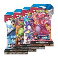 Battle Styles Sleeved Booster Pack Art Bundle [Set of 4] from SWSH05: Battle Styles Pokemon card image