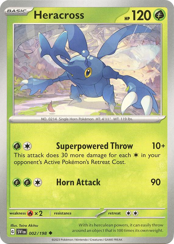 Heracross 002/198 from SV01: Scarlet & Violet Base Set