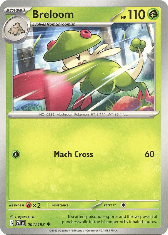 Breloom 004/198 from SV01: Scarlet & Violet Base Set