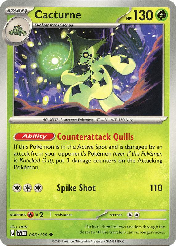 Cacturne 006/198 from SV01: Scarlet & Violet Base Set