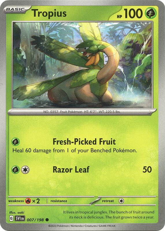 Tropius 007/198 from SV01: Scarlet & Violet Base Set