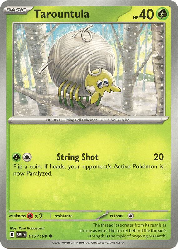 Tarountula 017/198 from SV01: Scarlet & Violet Base Set
