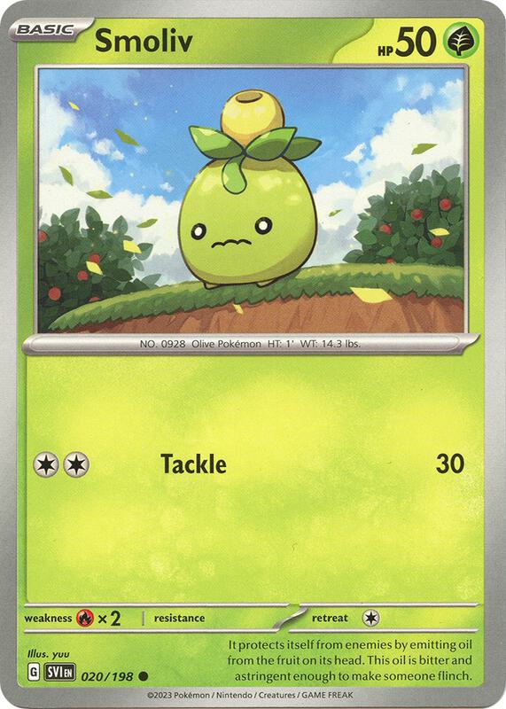 Smoliv 020/198 from SV01: Scarlet & Violet Base Set