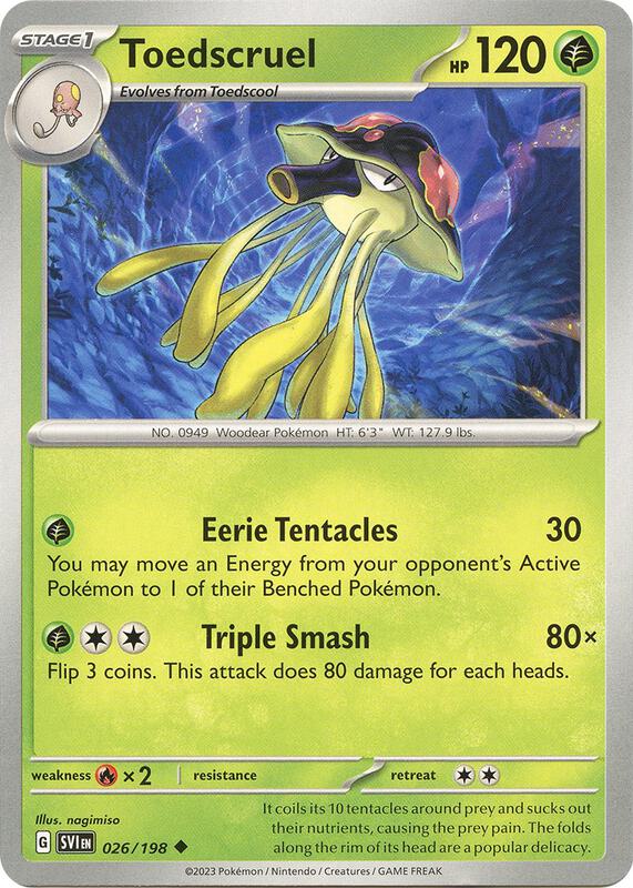 Toedscruel 026/198 from SV01: Scarlet & Violet Base Set